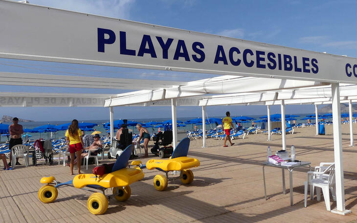Puntos Playas accesibles de Benidorm